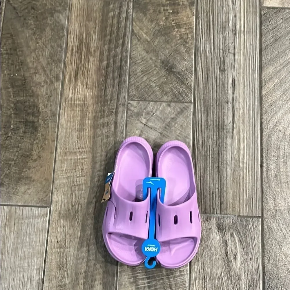 Hoka Purple slipon Sandals with Ventilation